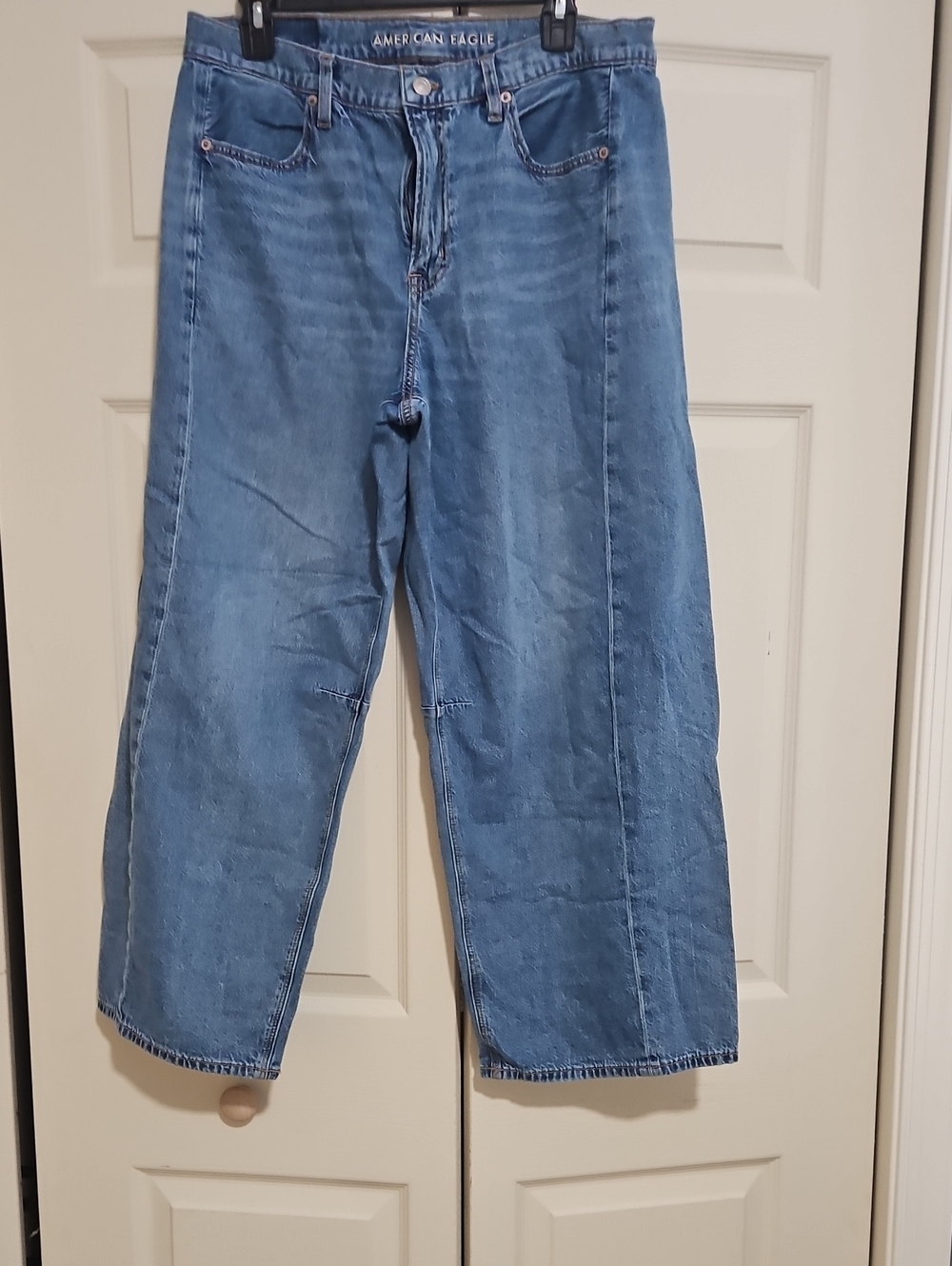 American Eagle Outfitters Medium Blue Wide-Leg Jeans